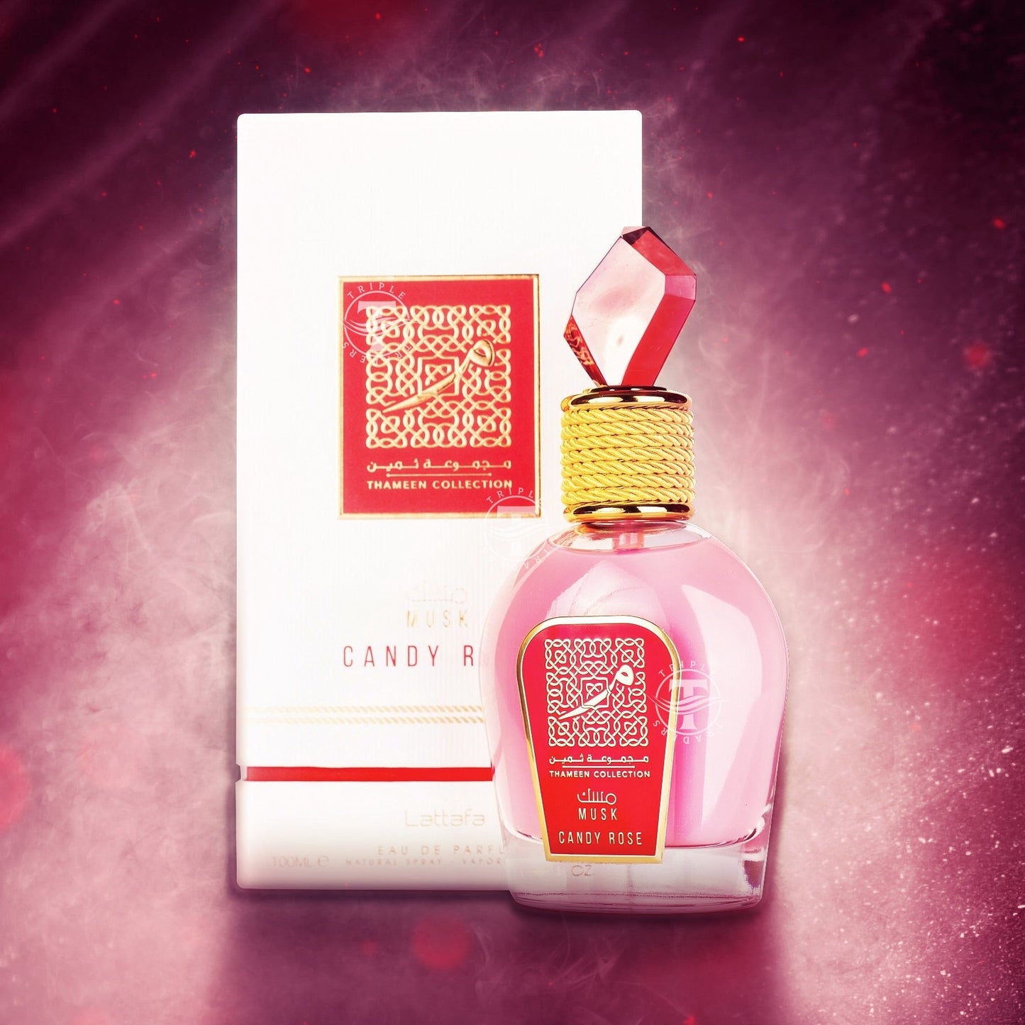Musk Candy Rose Eau De Parfum 100ml Thameen Collection by Lattafa 3.4 Fl Oz