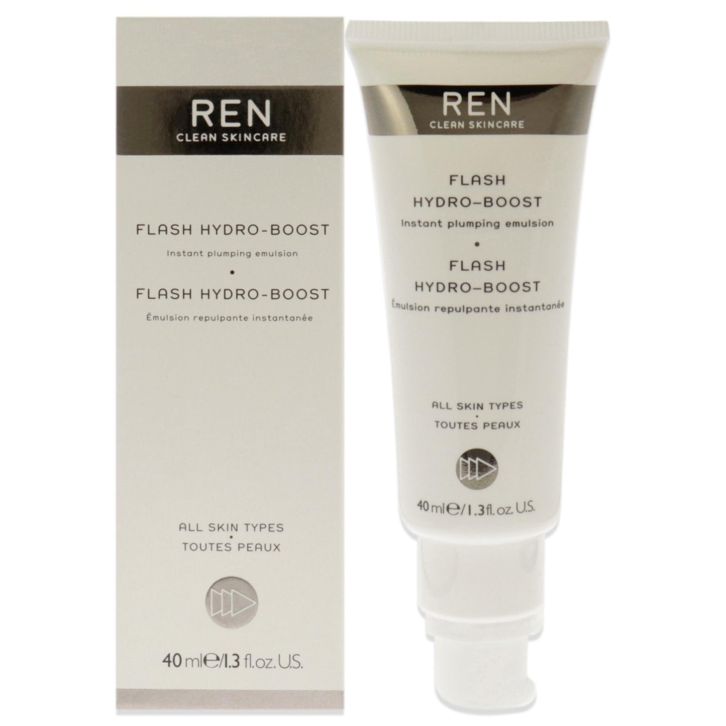 Flash Hydro-Boost Instant Plumping Emulsion by REN for Unisex 1.3 oz Emulsion