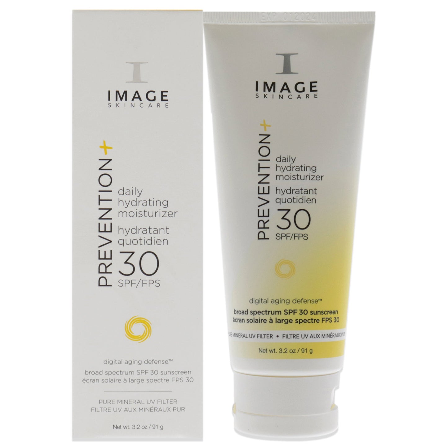 Prevention Plus Daily Hydrating Moisturizer SPF 30 by Image for Unisex 3.2 oz Moisturizer