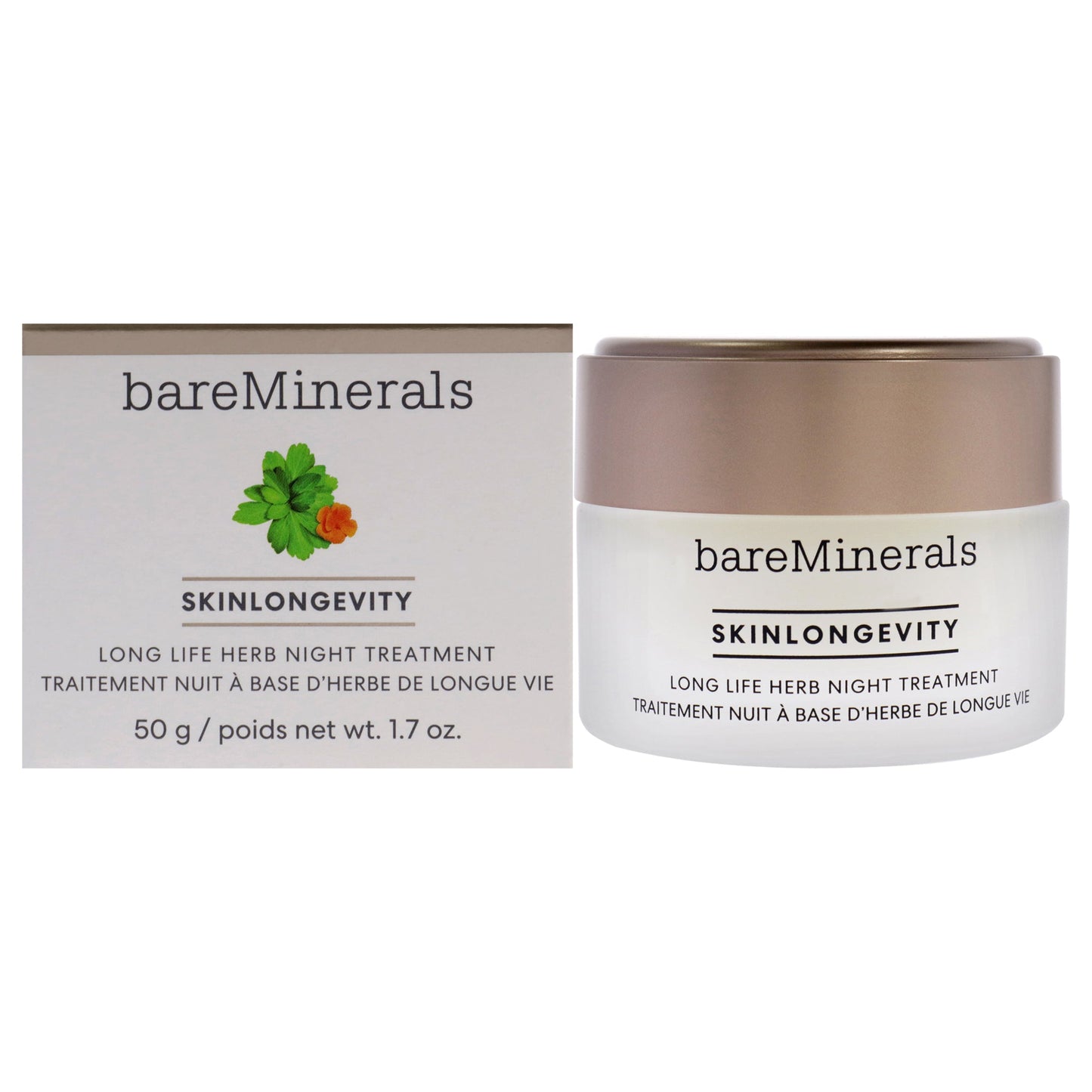Skinlongevity Long Life Herb Night Treatment by bareMinerals for Unisex 1.7 oz Treatment