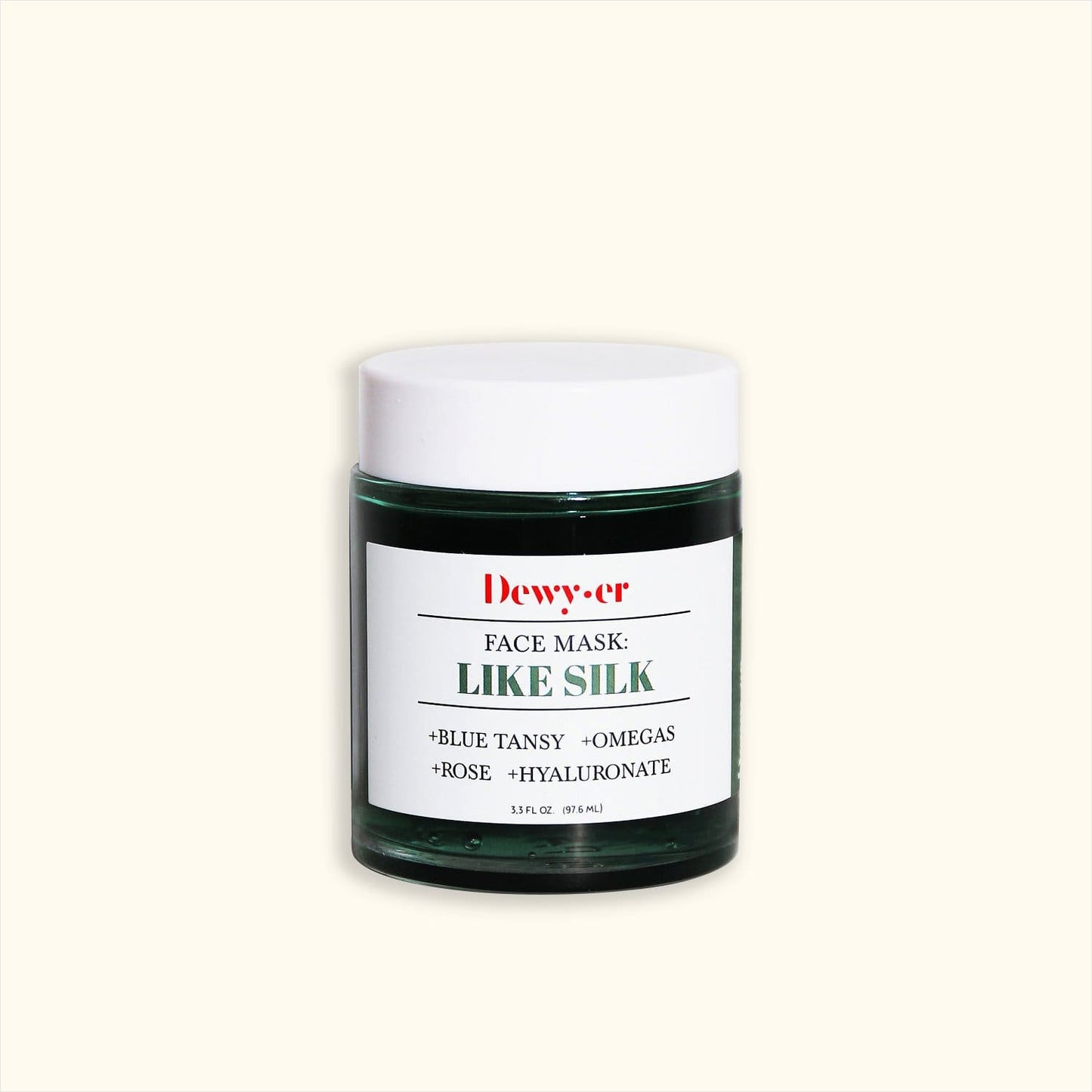 Like Silk Face Mask - Zero Waste Face Mask, Vegan, Overnight Mask, Hyaluronate, 3.3 fl. oz.