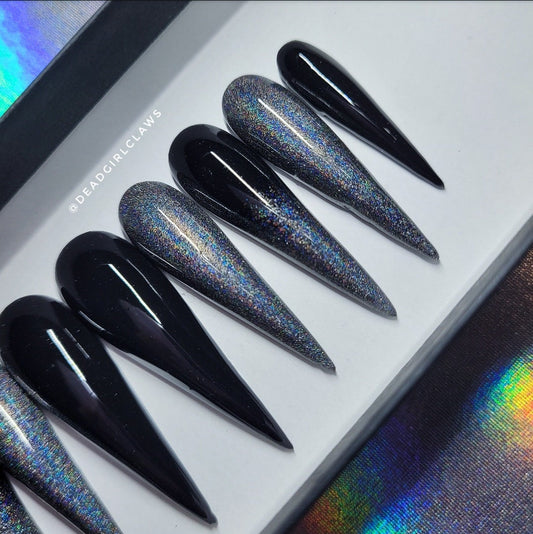 Dark Rainbow Press on Nail set