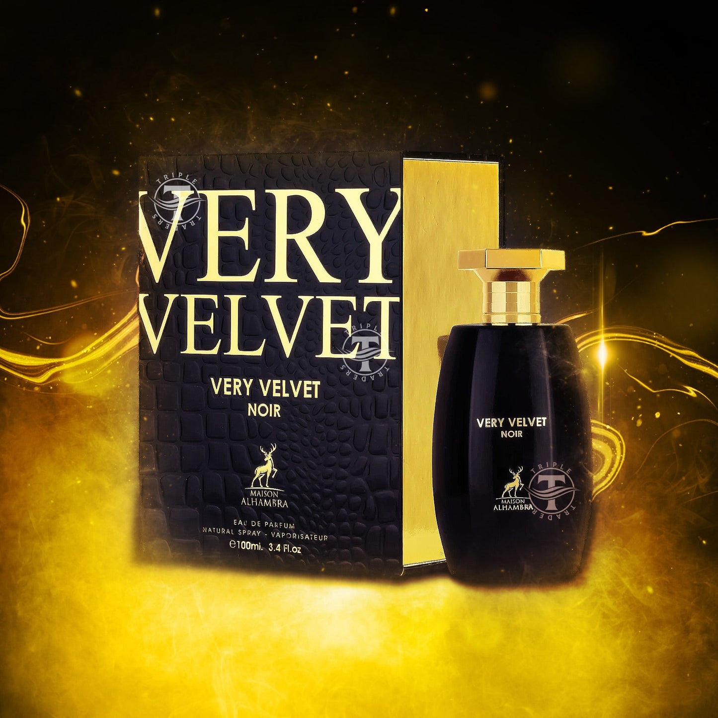 Very Velvet Noir By Maison Alhambra Eau De Parfum 100ml 3.4 FL OZ