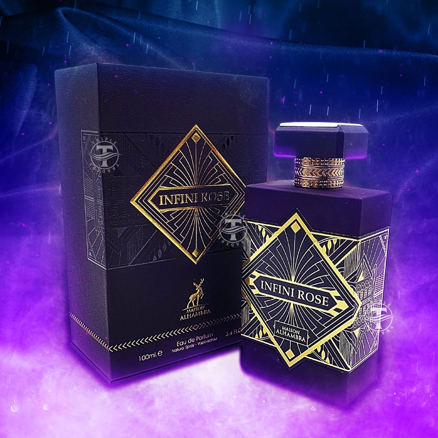 Infini Rose Eau De Parfum Oriental Perfume By Maison Al Hambra  / Lattafa 100ml 3.4 fl oz