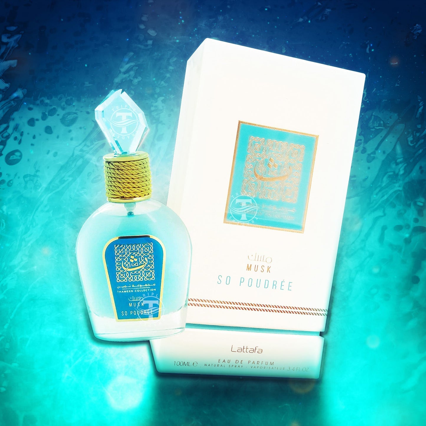 Musk So Poudree Eau De Parfum 100ml Thameen Collection by Lattafa 3.4 Fl Oz