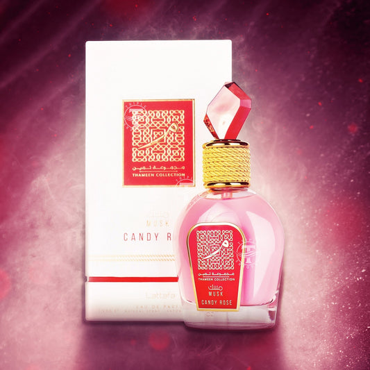 Musk Candy Rose Eau De Parfum 100ml Thameen Collection by Lattafa 3.4 Fl Oz