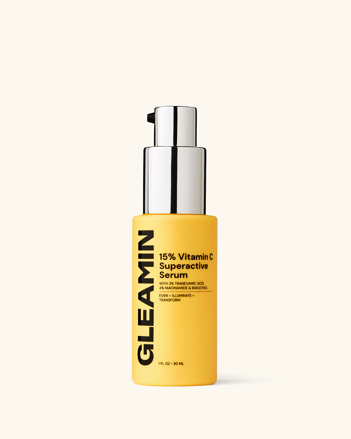Gleamin 15% Vitamin C Superactive Serum | Fast-Absorbing & Lightweight | Daily Illuminating Serum for Hyperpigmentation