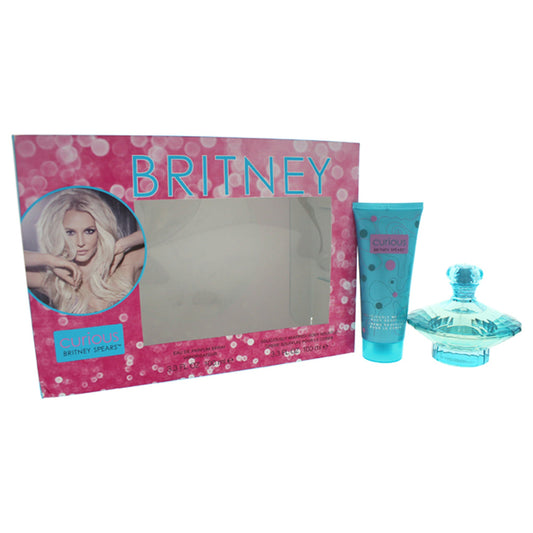 Curious by Britney Spears for Women - 2 Pc Gift Set 3.3oz EDP Spray, 3.3oz Deliciously Whipped Body Souffle