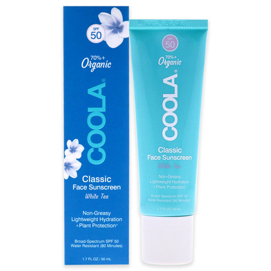 Classic Face Sport Sunscreen Moisturizer SPF 50 - White Tea by Coola for Unisex 1.7 oz Sunscreen
