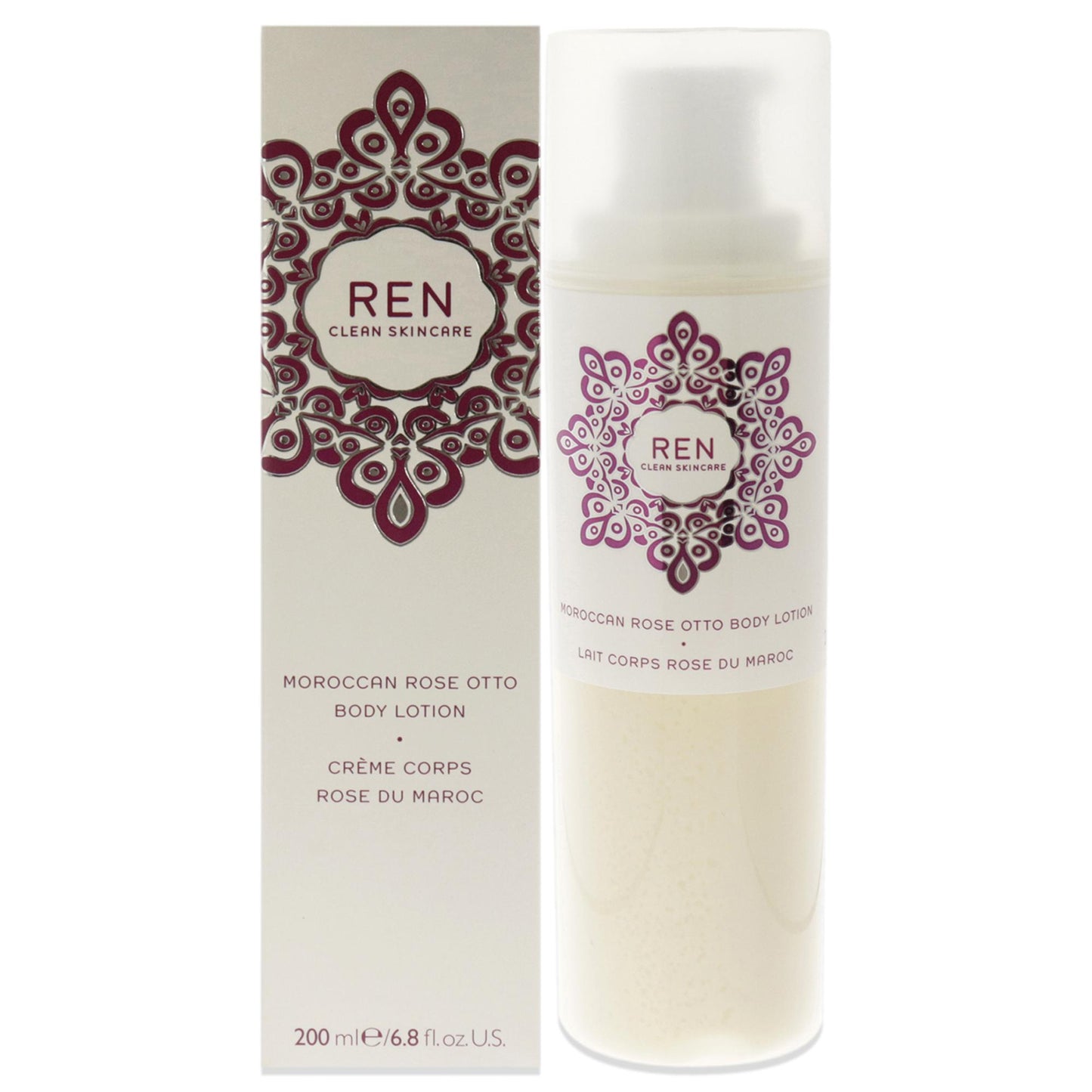 Moroccan Rose Otto Body Lotion by REN for Unisex 6.8 oz Lotion
