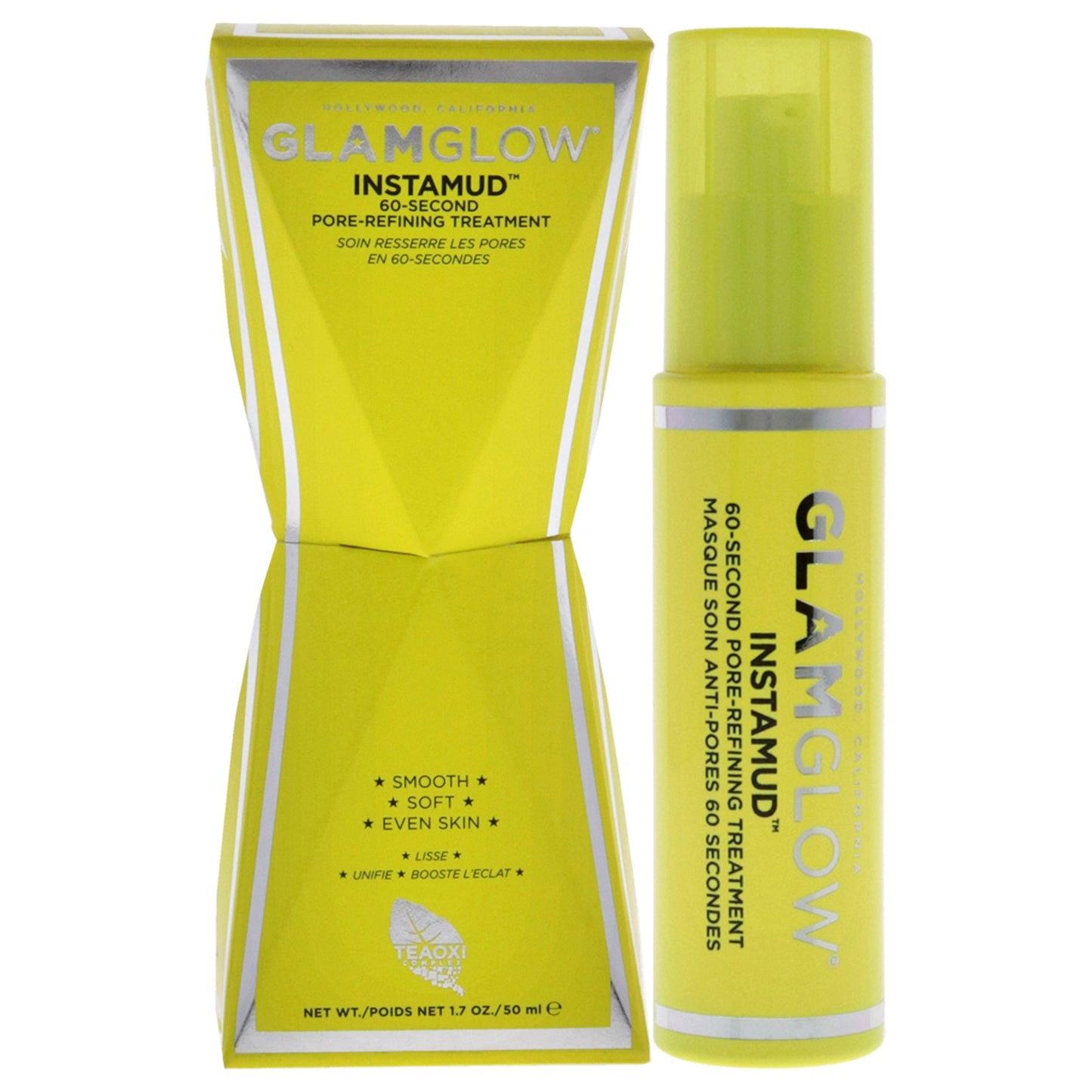 Instamud 60-Second Pore-Refining Treatment by Glamglow for Women 1.7 oz Treatment