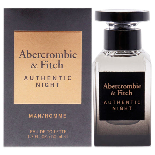 Authentic Night by Abercrombie and Fitch for Men - 1.7 oz EDT Spray