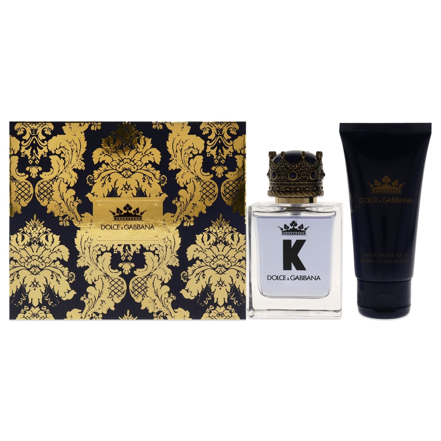 K by Dolce and Gabbana for Men - 2 Pc Gift Set 1.6oz EDT Spray, 1.6oz After Shave Balm