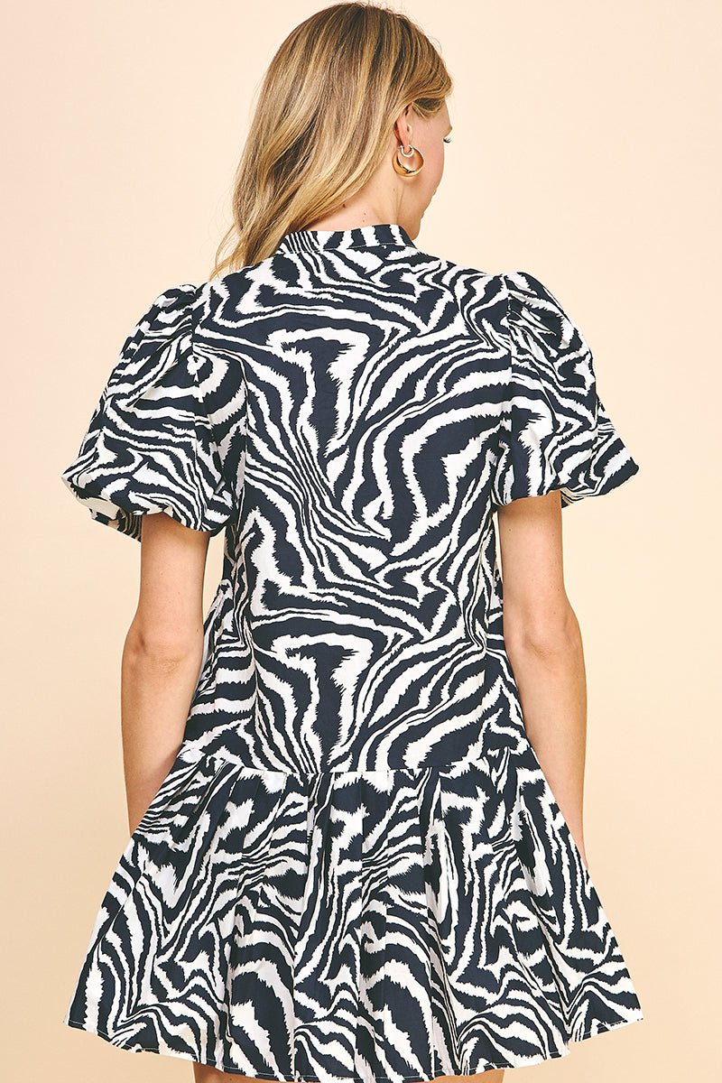 Animal Print Mini Dress