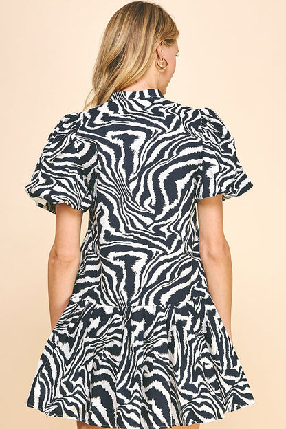 Animal Print Mini Dress