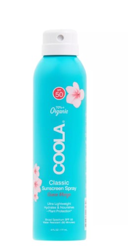 Clear Organic Sunscreen Spray SPF 50