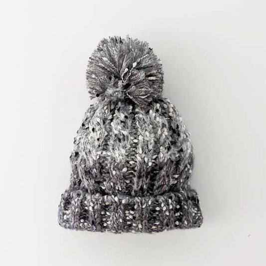 Huggalugs Grey Tweed Beanie Hat