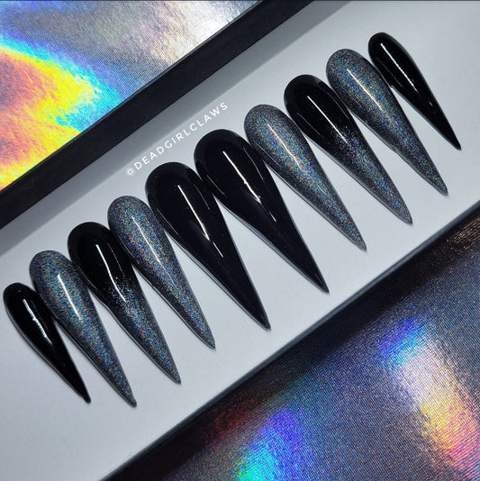 Dark Rainbow Press on Nail set