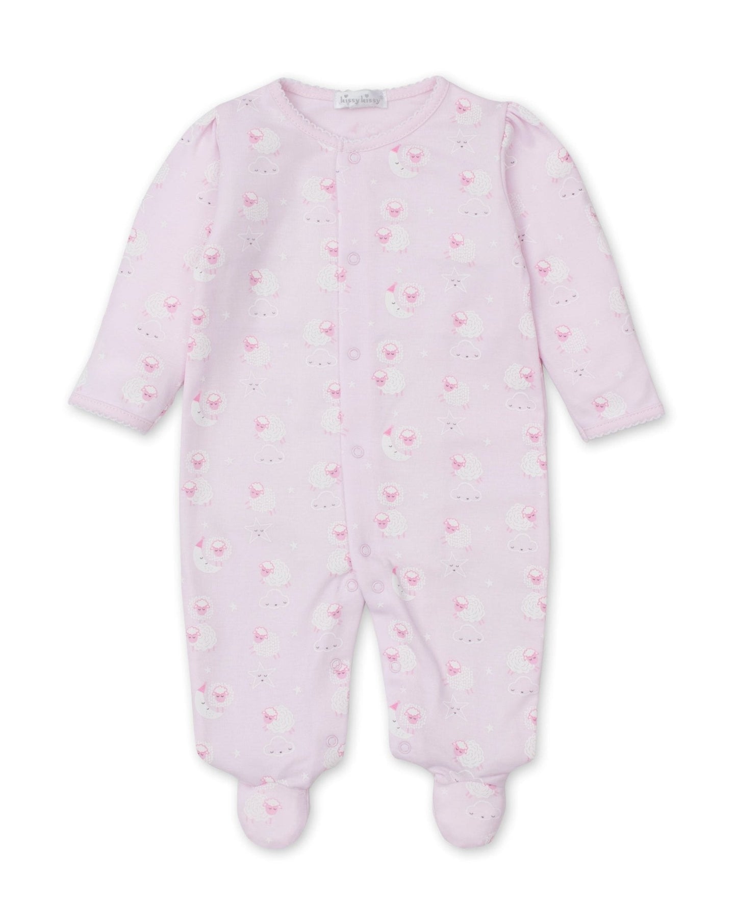 Night Lammies Pink Zip Footie