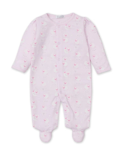 Night Lammies Pink Zip Footie