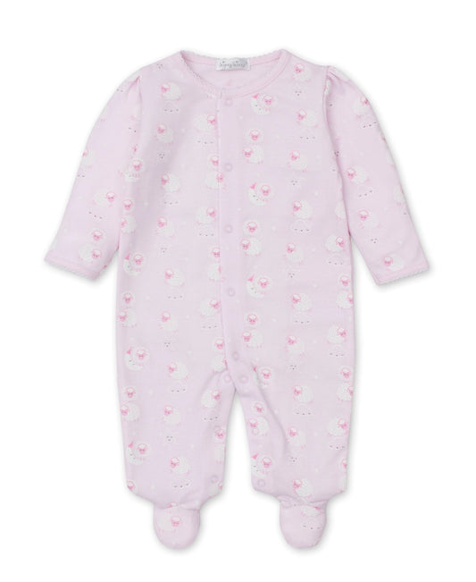 Night Lammies Pink Zip Footie